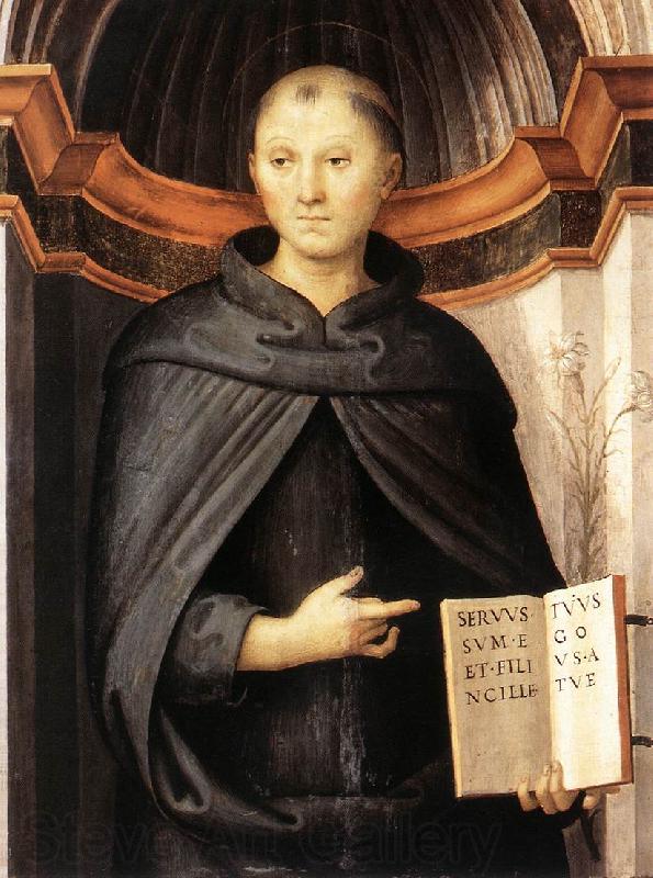 PERUGINO, Pietro St Nicholas of Tolentino a France oil painting art
